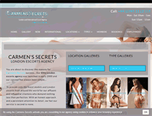 Tablet Screenshot of carmenssecrets.com